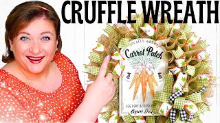 Expert Crafter Shares Top Tips for FASTEST Woodland Ruffle Deco Mesh Spring Wreath Creation [upl. by Prakash179]