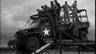 WW2 Waterproofing Vehicles for DDay Landings  Lough Neagh Ireland June 2 1944 [upl. by Annaiv171]