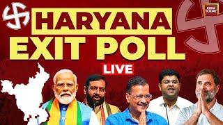 Haryana Exit Poll Live Haryana CVoter Exit Poll  Rajdeep Sardesai  Rahul Kanwal  India Today [upl. by Nivk]