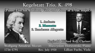 Mozart Kegelstatt Trio Kell amp Fuchs amp Horszowski 1950 モーツァルト ケーゲルシュタット・トリオ [upl. by Hy]