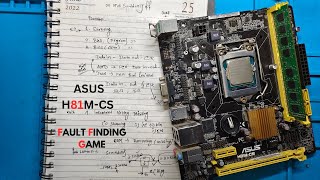 ASUS H81MCS  ON AND SUDDENLY OFF  FULL CONCEPT FOR DESKTOP AND LAPTOP MOTHERBOARDS asus onoff [upl. by Ahsiekel444]