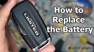 New RAM Key Fob  How to Replace Battery [upl. by Enymsaj]