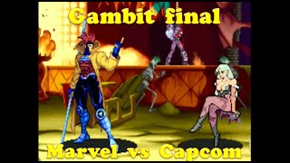 Gambit final Marvel vs Capcom gambit marvelvscapcom marvel capcom [upl. by Notse]