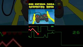 Bob Esponja jugando GEOMETRY DASH 🔥 gd shorts geometrydash [upl. by Verine]