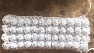 how to crochet the bobble stitch step by step instructions [upl. by Acinoed]