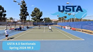 USTA 40 Sectionals Spring 2024 RR 3 08032024 [upl. by Eniluqcaj]