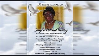 In Loving Memory of Joyce Estina Henry [upl. by Jessika]