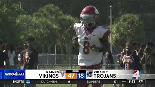 Northwest Classic Raines runs over Ribault in rivalry showdown [upl. by Nairdad]