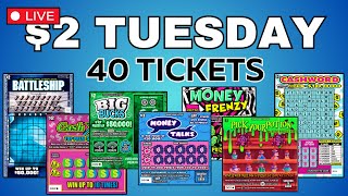 WEEKLY SERIES 2 TUESDAY🍀SCRATCH OFF LOTTERY TICKETS FROM MULTIPLE STATES AND COUNTRIES [upl. by Savina]