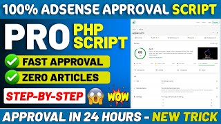 By Using Free PHP Script 💻 Get Unlimited Google AdSense Approvals ✅  AdSense Approval Trick 2024 🚀 [upl. by Burdelle]