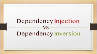 Know the difference between Dependency Injection and Dependency Inversion [upl. by Adalheid]