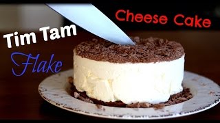 No bake Chocolate Cheesecake Recipe  Cheesecake with Tim Tam And Flake [upl. by Leonid325]