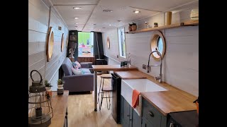 Take a Tour of Traditional Narrowboat BECKS with Andy [upl. by Ednalrym]