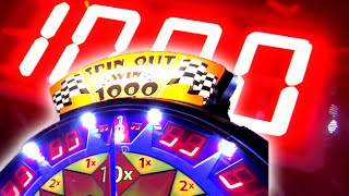 Spin Out Arcade Game Jackpot HUGE JACKPOT WIN Arcade Nerd [upl. by Narmi]