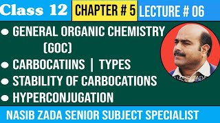 Carbocations Carbonium ionsTypesStability of Carbocations  Hyperconjugation NASIBZADASSS [upl. by Felicity]