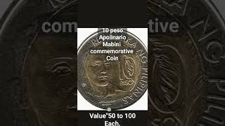 Apolinario mabiniten peso commemorative coin shorts [upl. by Ahsyas]