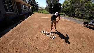 Full Lawn Renovation From Start To Finish  Scalp Dethatch Aeration and Topdress [upl. by Esinart]