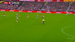 Joelinton Goal Nottm Forest Vs Newcastle United 12 All Goals Analysis amp Extended Highlights [upl. by Lleunamme897]