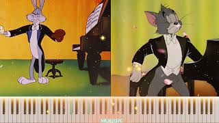 Hungarian Rhapsody No 2 Tom amp Jerry The Cat Concerto Vs Bugs Bunny Rhapsody Rabbit Piano Classical [upl. by Attekahs764]