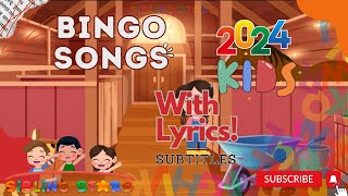 Bingo Song  Fun Nursery Rhymes Kids Songs Karaoke with OnScreen Lyrics for Kids 2024 New Style [upl. by Tillman]