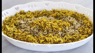 Sabzi Polow Persian rice amp herbs طرز تهیه سبزی پلو با ماهی خوشمزه [upl. by Bernardo]