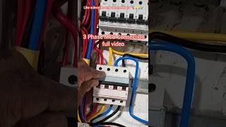 3 Phase MCB Connection full video shorts [upl. by Rosario890]