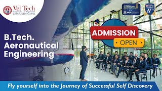 Skys the Limit Aeronautical Engineering Admission Open for 2024  Vel Tech [upl. by Ardnahsal]