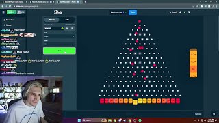 XQC GOES ALL OUT ON PLINKO WITH 35 MILLION 🤯 [upl. by Boulanger534]