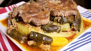 How to make Dolma With Meat Assyrian Food [upl. by Einafats690]