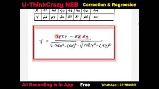 🔴 Correlation And Regression 01  Class 12 NEB  Basic Mathematics  Correlation  NEB [upl. by Anileva]