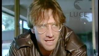 Christopher Lambert interviewed in ITALY about Highlander 1986 [upl. by Ahsyas277]