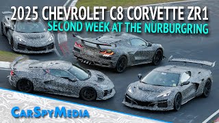 2025 Chevrolet C8 Corvette ZR1 Prototype Continues Testing Second Industrypool Week At Nürburgring [upl. by Horace845]