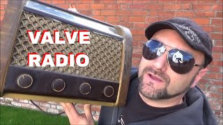 Vintage Valve Radio Converted to Bluetooth GEC PT1 [upl. by Atteuqal]