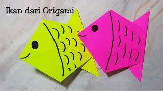 Cara Membuat Ikan dari Kertas Origami [upl. by Adriena638]