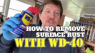 How To Remove Surface Rust With WD40 [upl. by Einehpets]