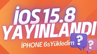 İOS 158 YAYINLANDI İPHONE 6s İOS 158 YÜKLEDİM İOS 158 BATARYA PERFORMANSI İOS 158 PERFORMANS [upl. by Ylurt]