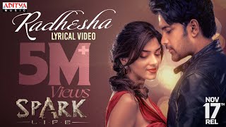 Radhesha Lyrical  SPARK  Vikranth  Mehreen Pirzada  Swetha Mohan  Hesham Abdul Wahab [upl. by Aloz]