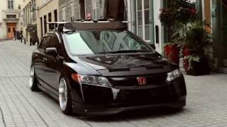 Slammed 8th gen Civic from Quebec City [upl. by Raina]