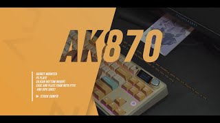 Ajazz AK870  Sound test  Gift switch and Jasmin Switch [upl. by Rratsal]