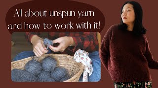 How to knit with unspun yarns Nutiden Wooldreamers Woollentwine and more [upl. by Alur399]