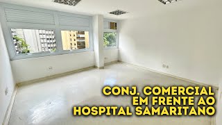 POR DENTRO DE UM CONJUNTO COMERCIAL EM FRENTE AO HOSPITAL SAMARITANO  VENDA E LOCAÇÃO [upl. by Dasa73]