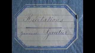 Cahier de récitations de Jeanine 194243 cousinerie GautierGalpin [upl. by Kandace359]