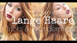 schneller lange Haare Meine Haargeschichte  Wundermittel [upl. by Ab991]