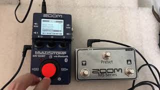 Zoom MS100BT Footswitch [upl. by Idisahc460]