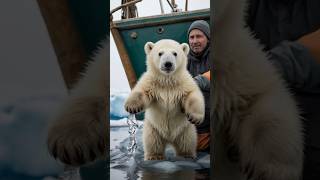 🐻‍❄️ Adorable Polar Bear Cub Saved in a Heartwarming Rescue 😍 PolarBearRescue Wildlife [upl. by Vizza]