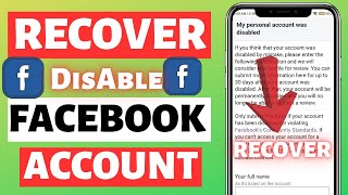 Facebook Disabled Account Recovery 20232024iOS amp Android [upl. by Yesnyl]