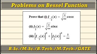 Problems of Bessel Function  Hindi [upl. by Aserehc363]