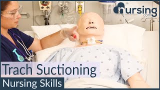 Tracheostomy Suctioning Nursing Skills [upl. by Oicirbaf]