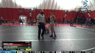 USAW TOA Club Duals HS BoysboutNo 132 Brody Hart Askren Wrestling Academy White Vs Ashton Sadow [upl. by Tterraj]