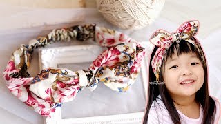 DIY Cotton Headband Tutorial  How To Make A Headband Out Of Fabric [upl. by Reba]